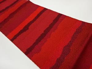 リサイクル　本場筑前博多変わり横段模様織出し名古屋帯